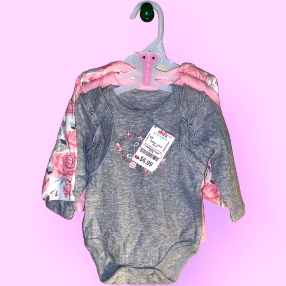 Set of 3 L/S onesies